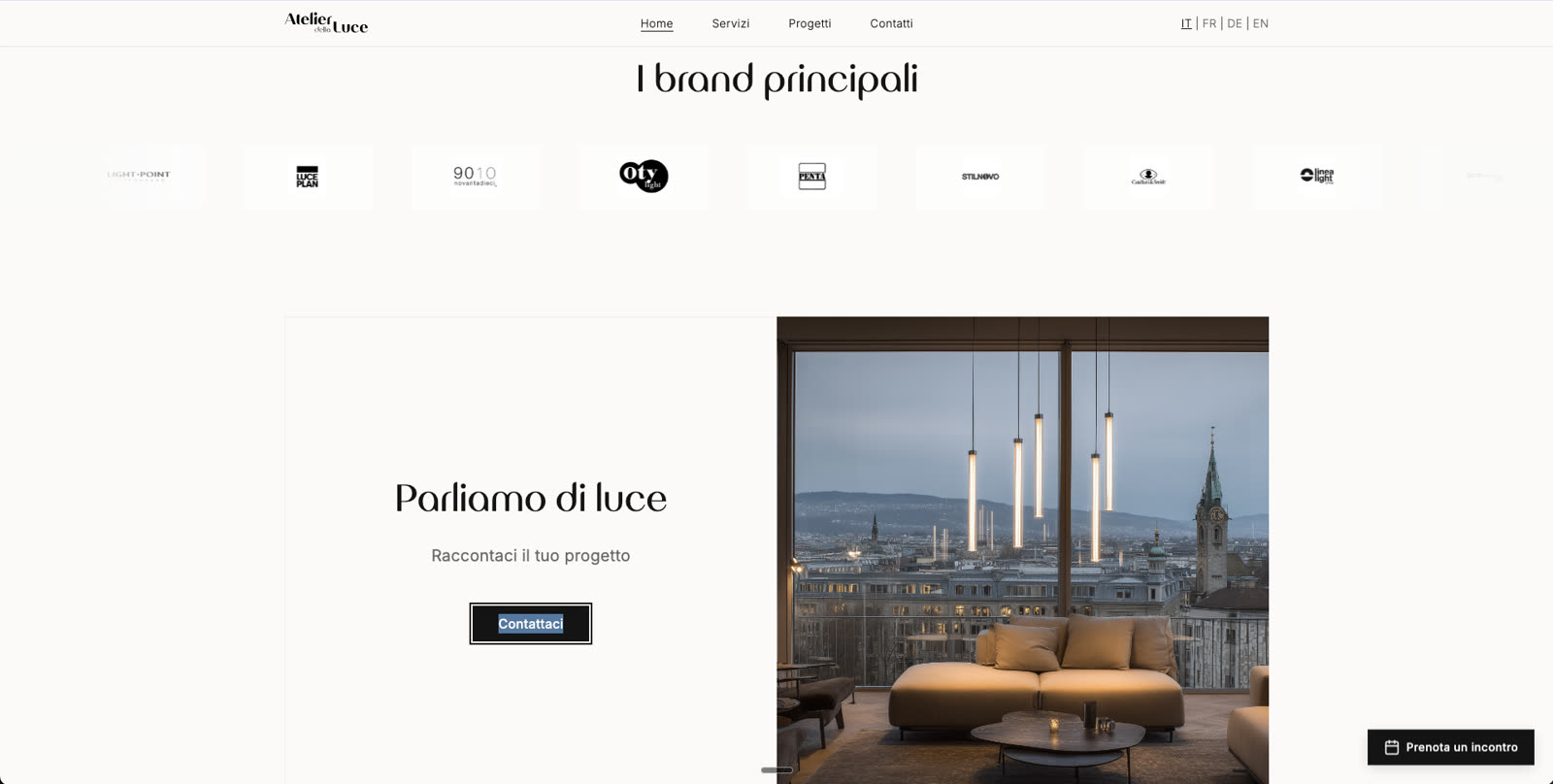 Atelier della Luce — site