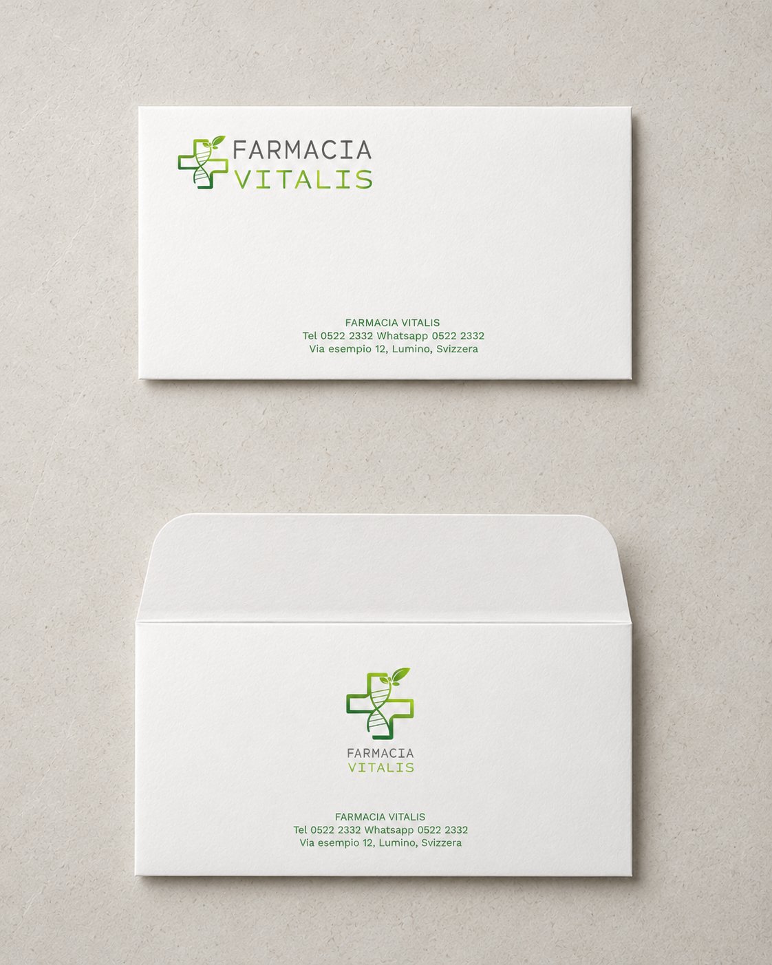 Farmacia Vitalis — stationery
